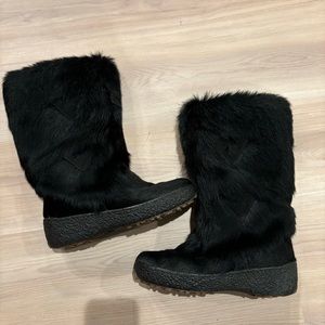 Oscar Giada Ecol Apres Ski Fur Boots Size EU 41